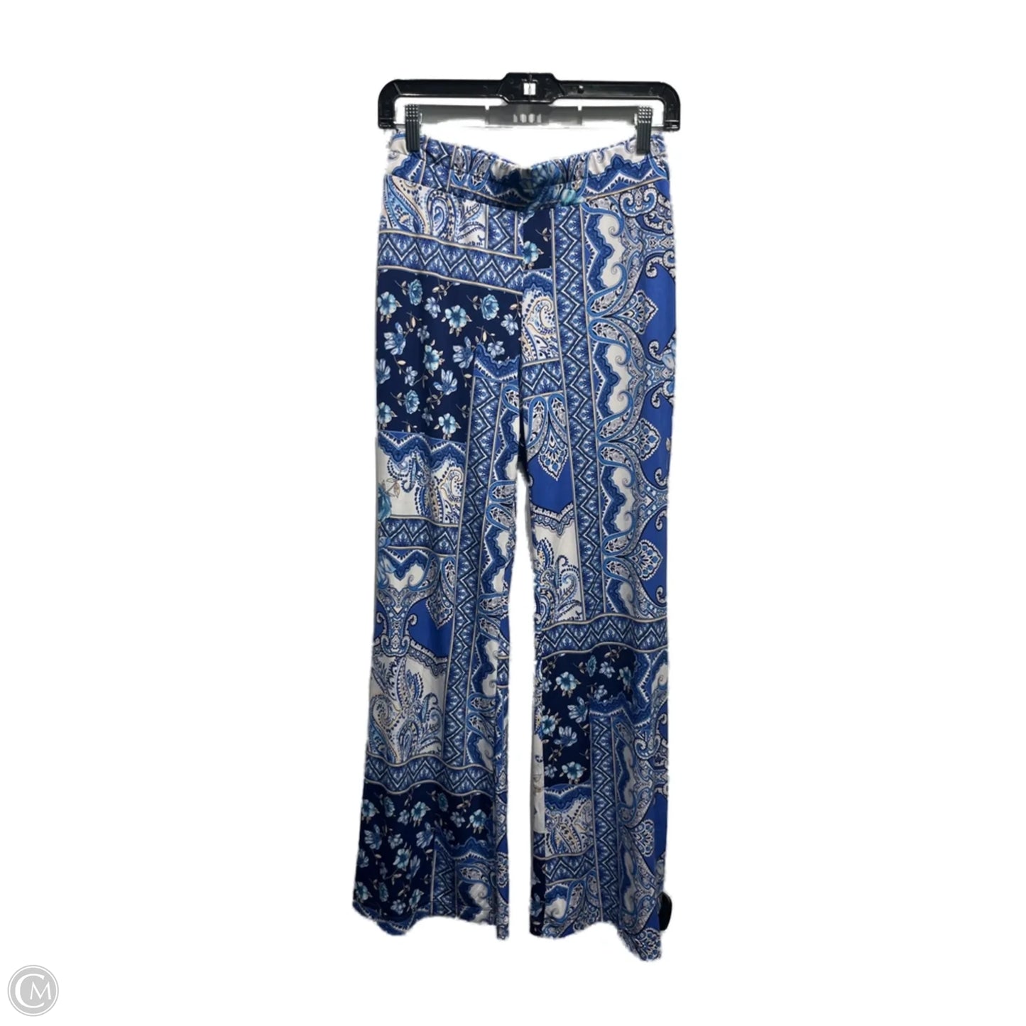 Pants Wide Leg By Boston Proper In Blue & White, Size: Xs