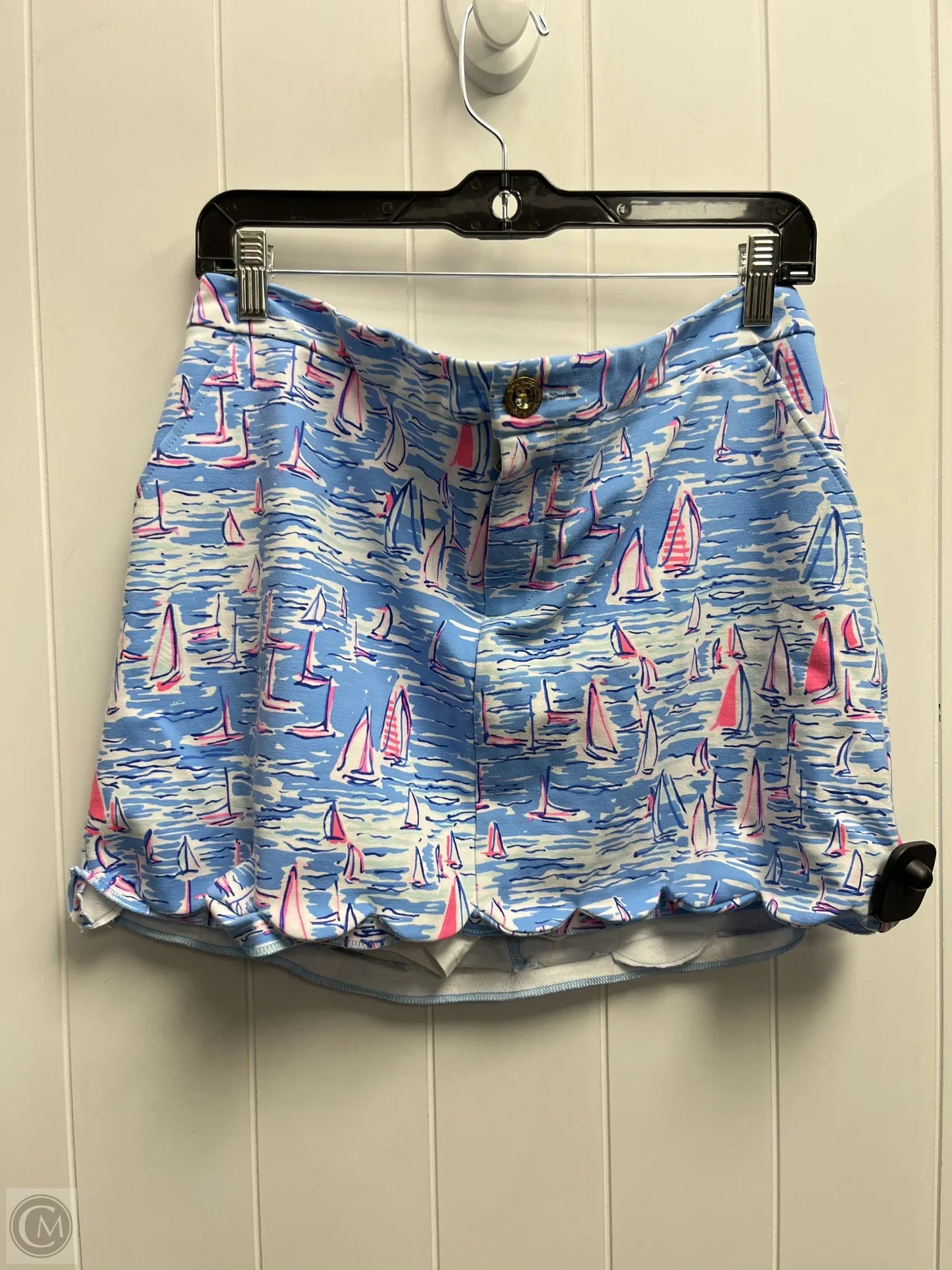Skort Designer By Lilly Pulitzer In Blue & Pink, Size: 10