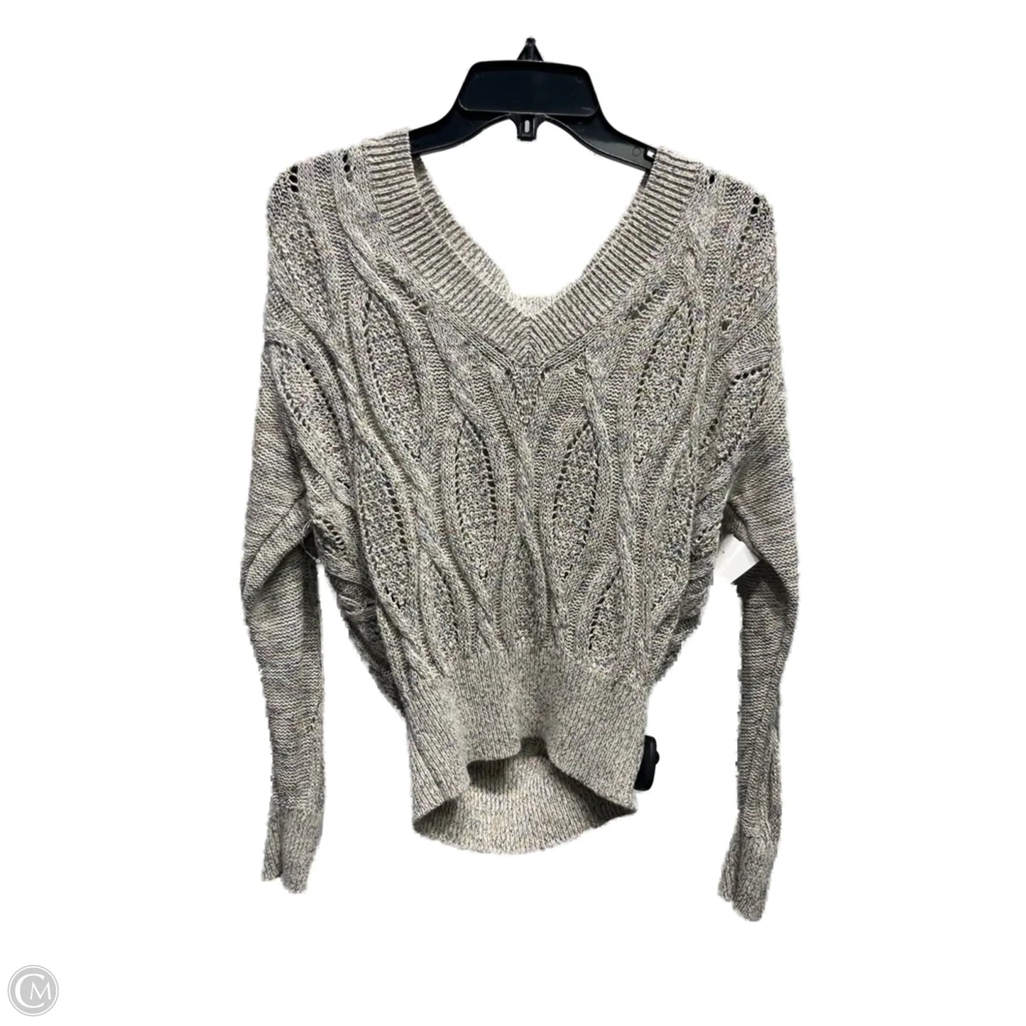 Sweater By White House Black Market In Grey & Yellow, Size: S