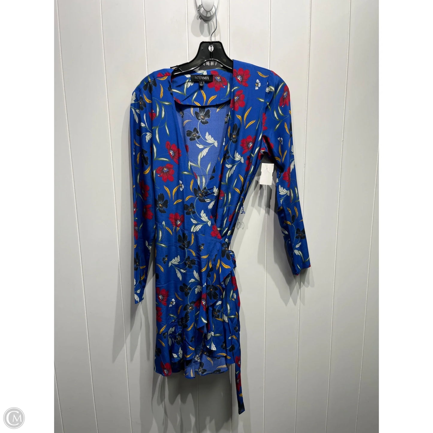 Dress Party Short By INTERMIX In Blue & Red, Size: 2