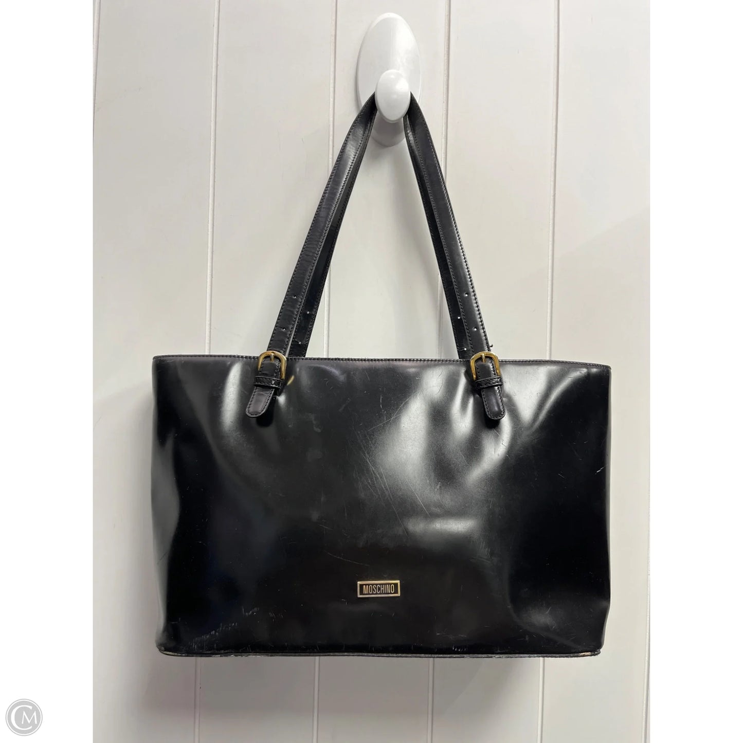 Handbag Luxury Designer By Moschino, Size: Large