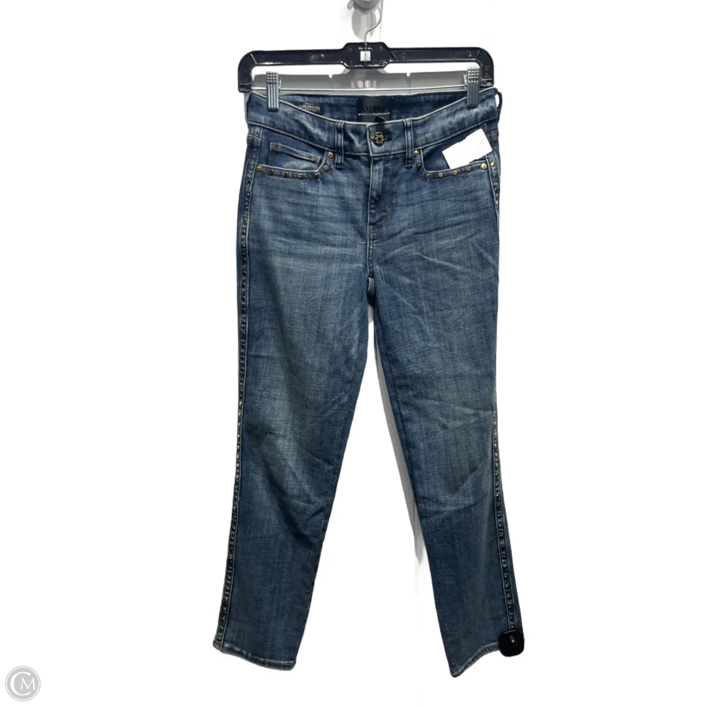 Jeans Cropped By White House Black Market In Blue Denim, Size: Xxs