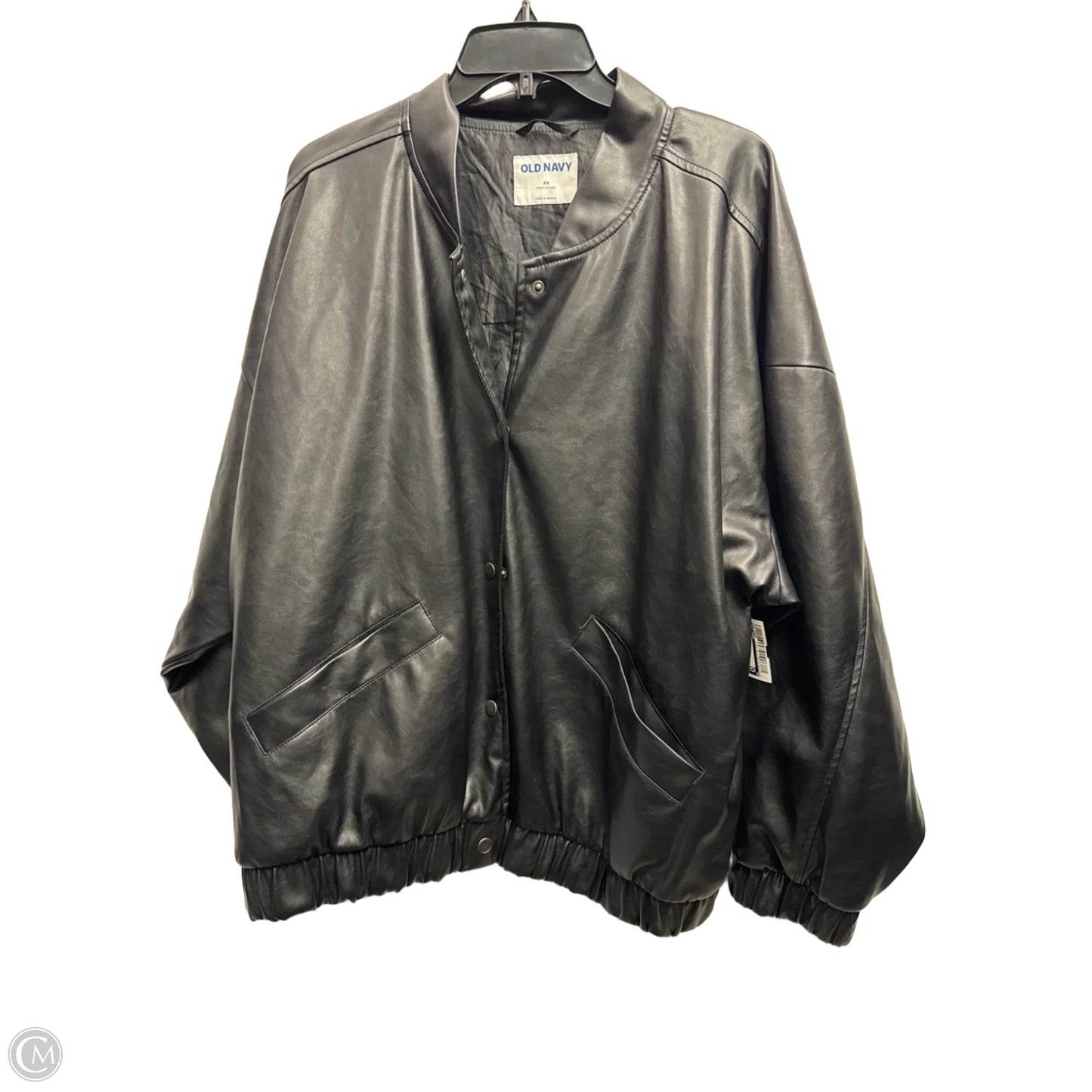 Jacket Moto By Old Navy In Black, Size: 2x