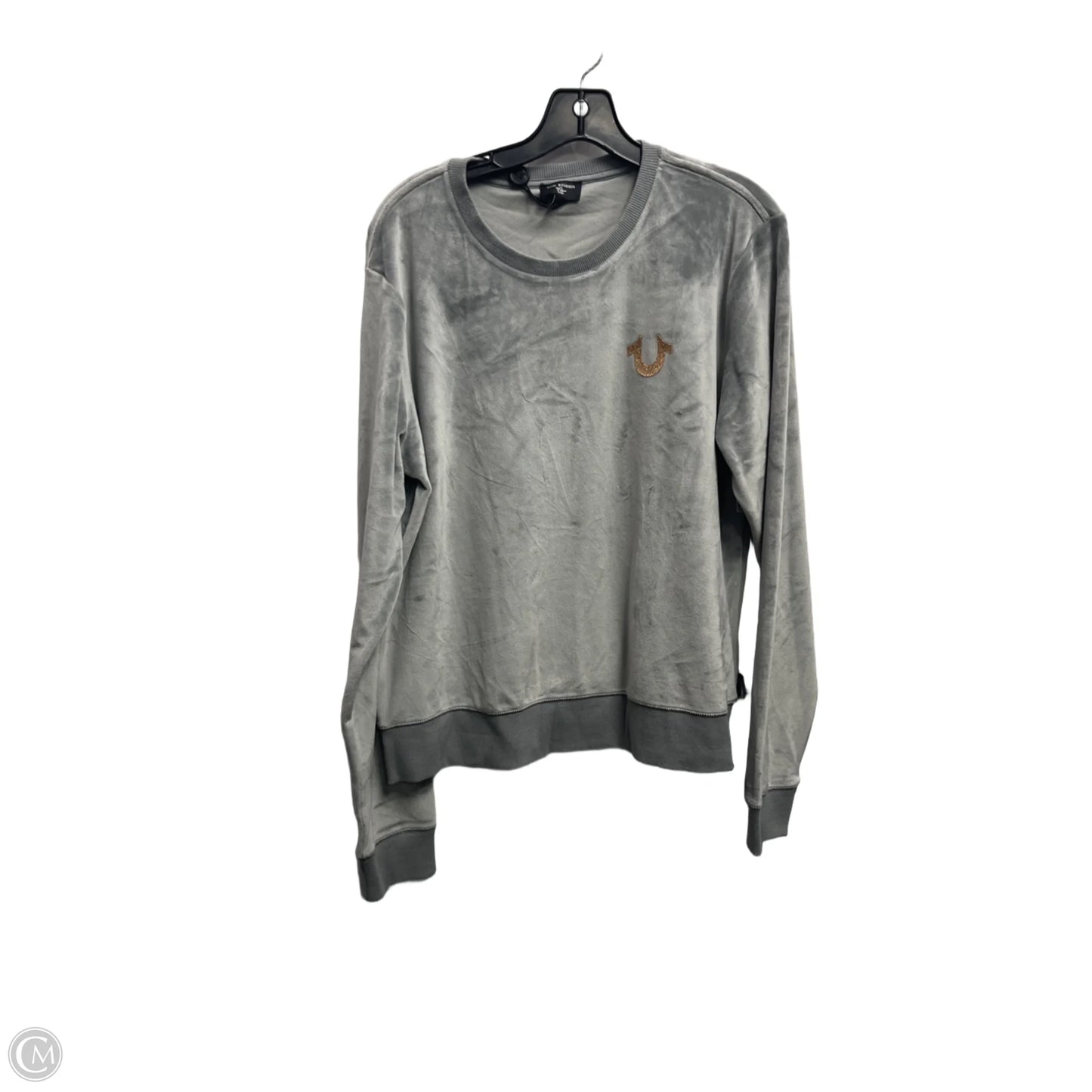 Top Long Sleeve By True Religion In Grey, Size: L