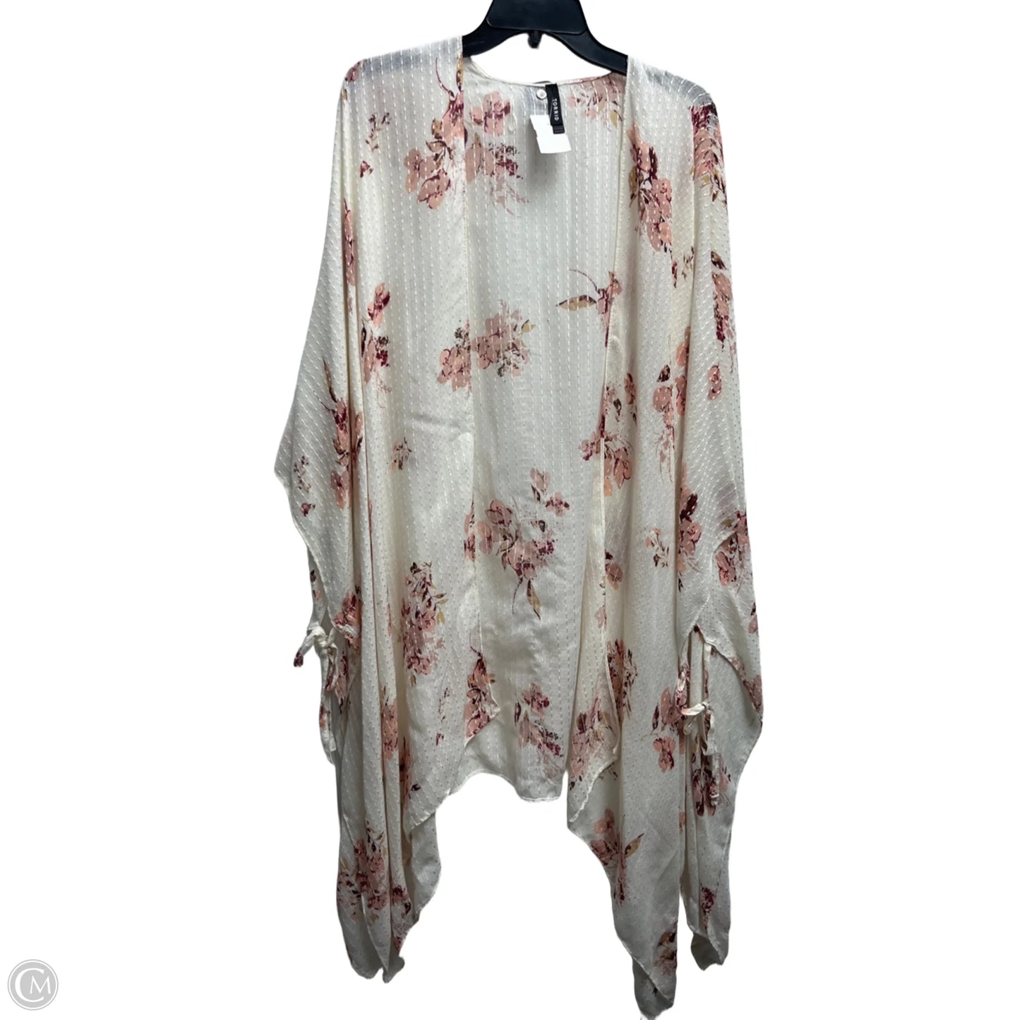 Kimono By Torrid In Pink & White, Size: Osfm
