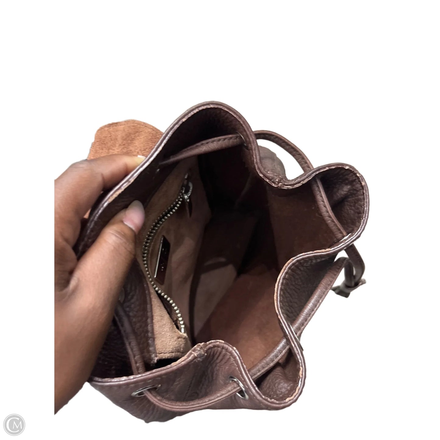Backpack Leather By Calvin Klein, Size: Small