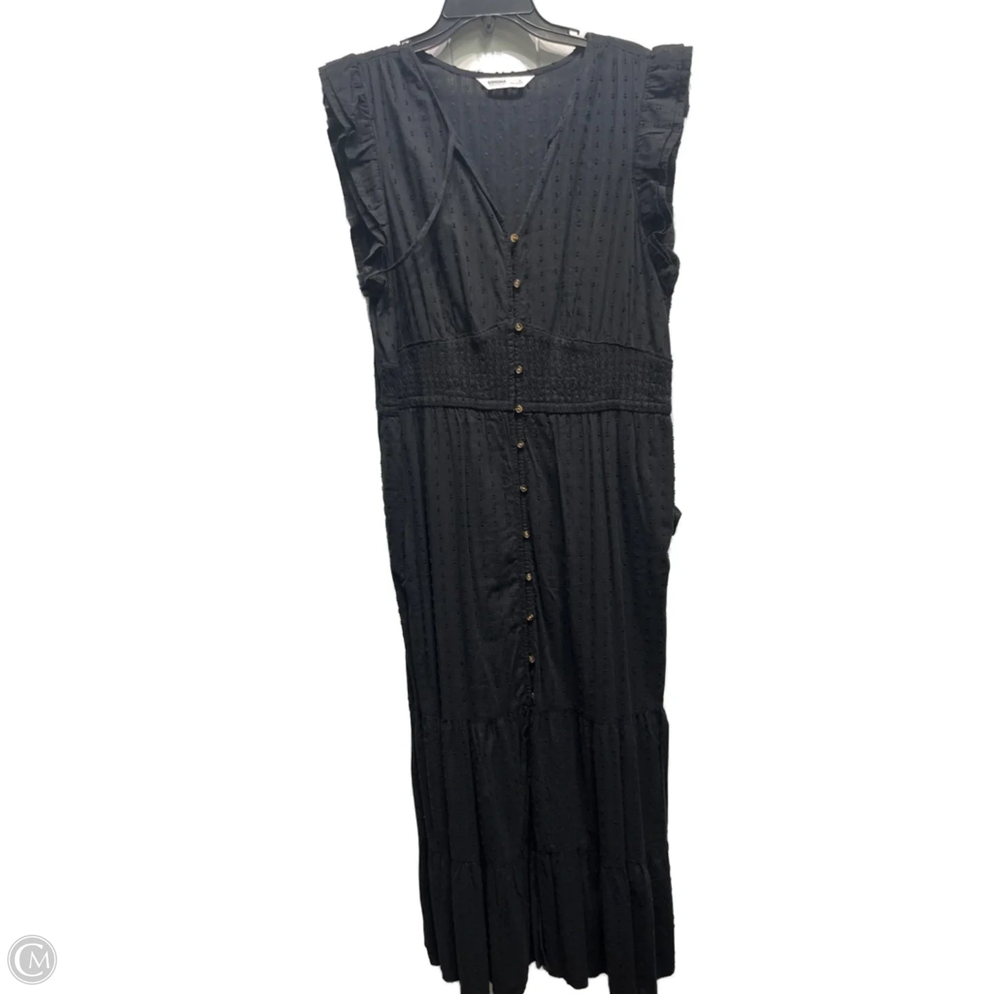 Dress Casual Maxi By Sonoma In Black, Size: Xl