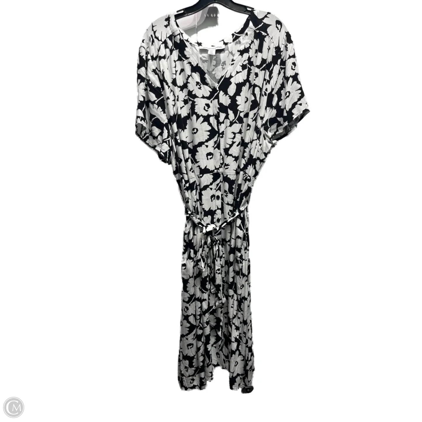 Dress Casual Midi By Amazon Essentials In Black & White, Size: Xxl