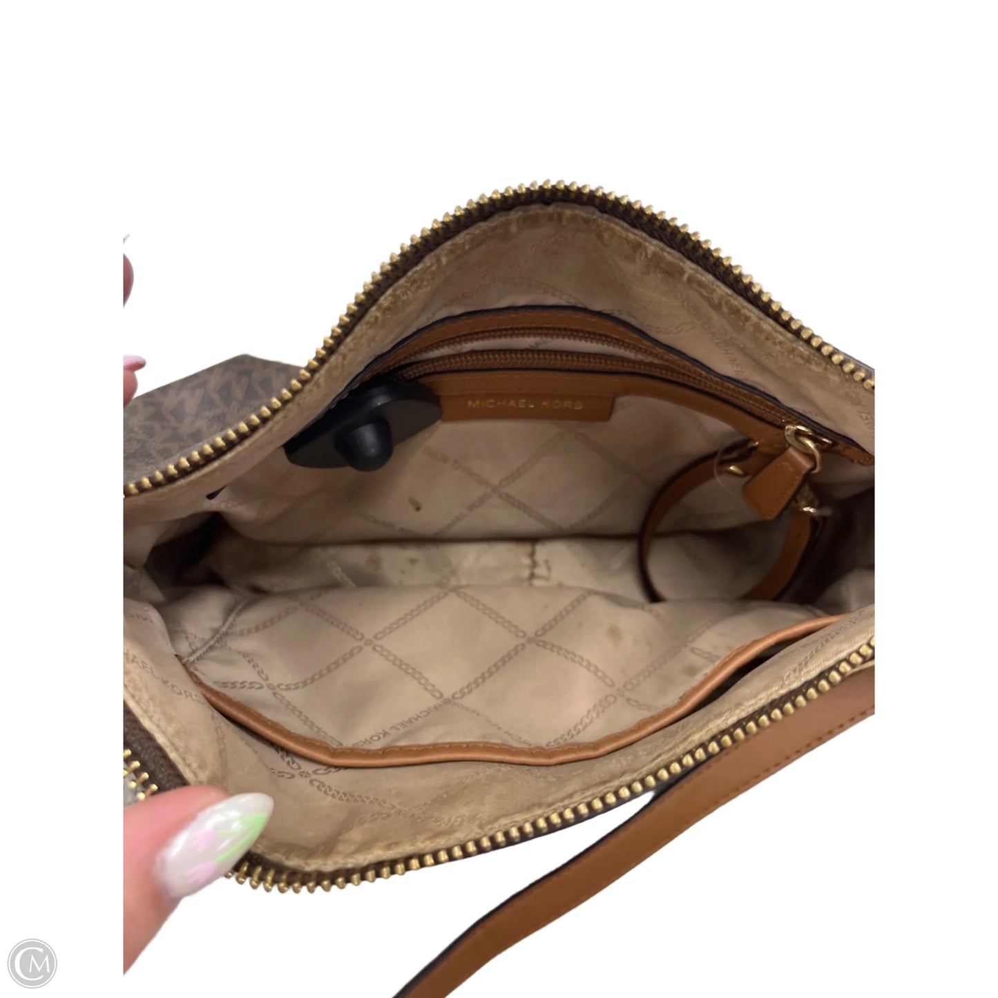 Crossbody Designer By Michael Kors, Size: Medium