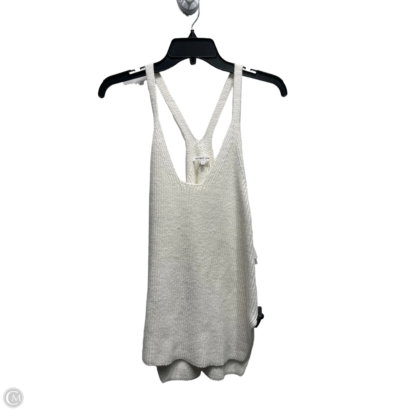 Top Sleeveless By Helmut Lang In White, Size: L