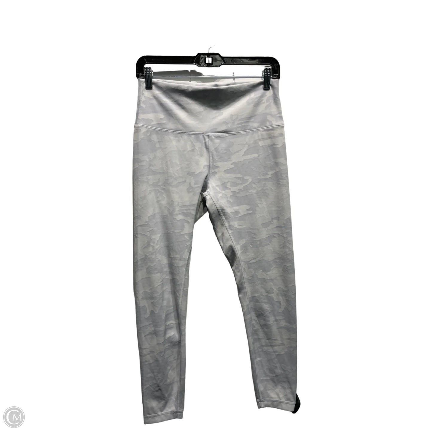 Athletic Leggings By Lululemon In Grey & White, Size: S