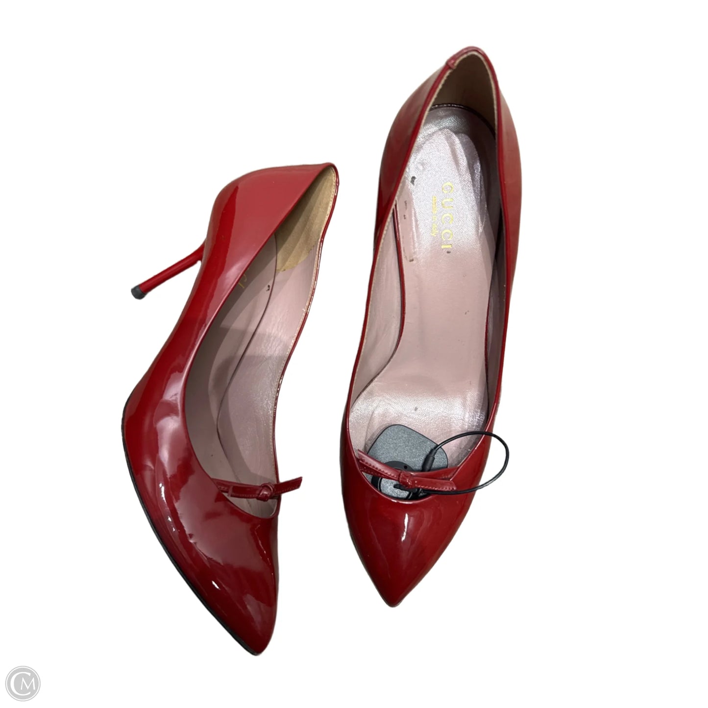 Shoes Luxury Designer By Gucci In Red, Size: 7.5