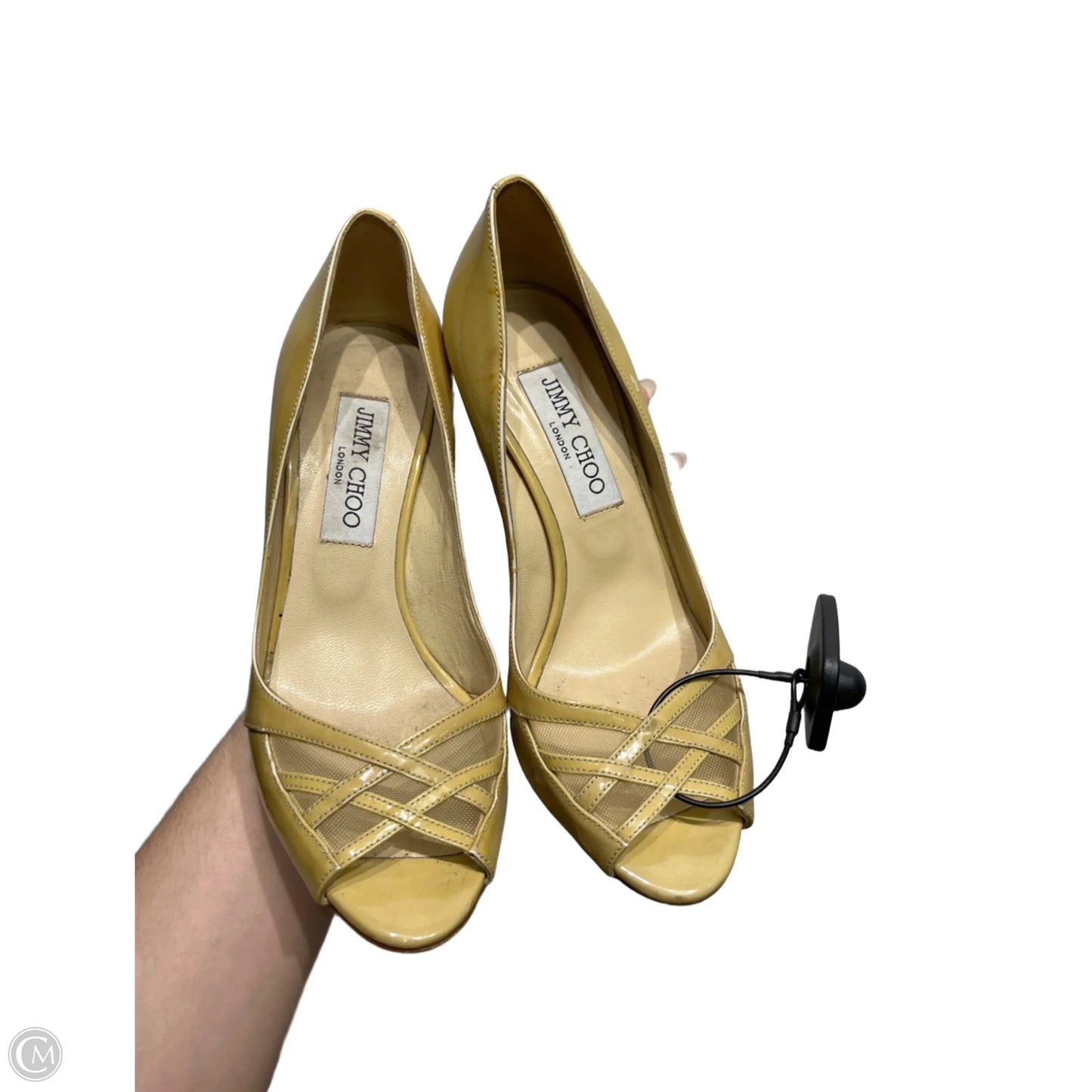 Shoes Luxury Designer By Jimmy Choo In Tan, Size: 6
