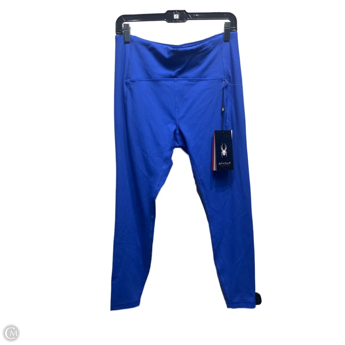 Athletic Leggings By Spyder In Blue, Size: L