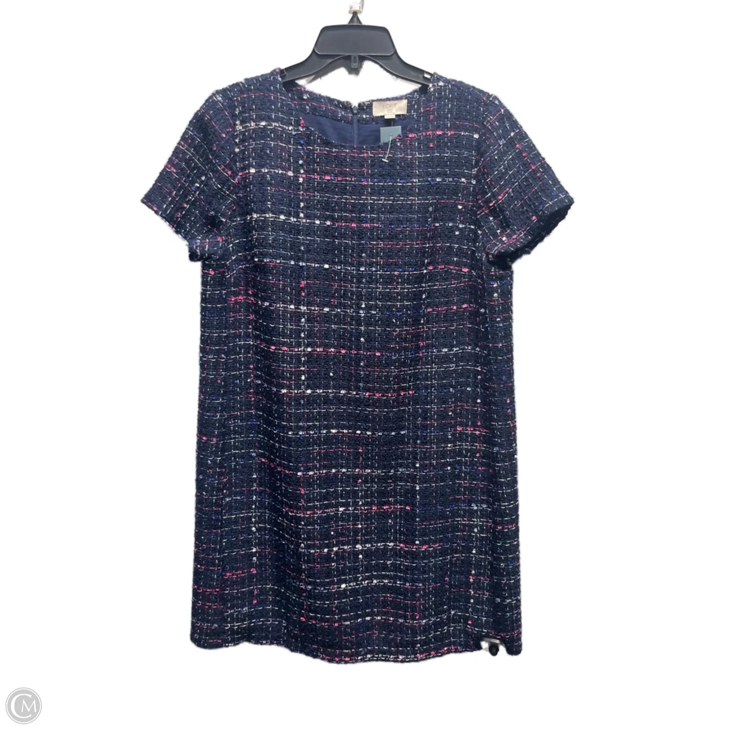 Dress Work By Loft In Blue & Pink, Size: 14