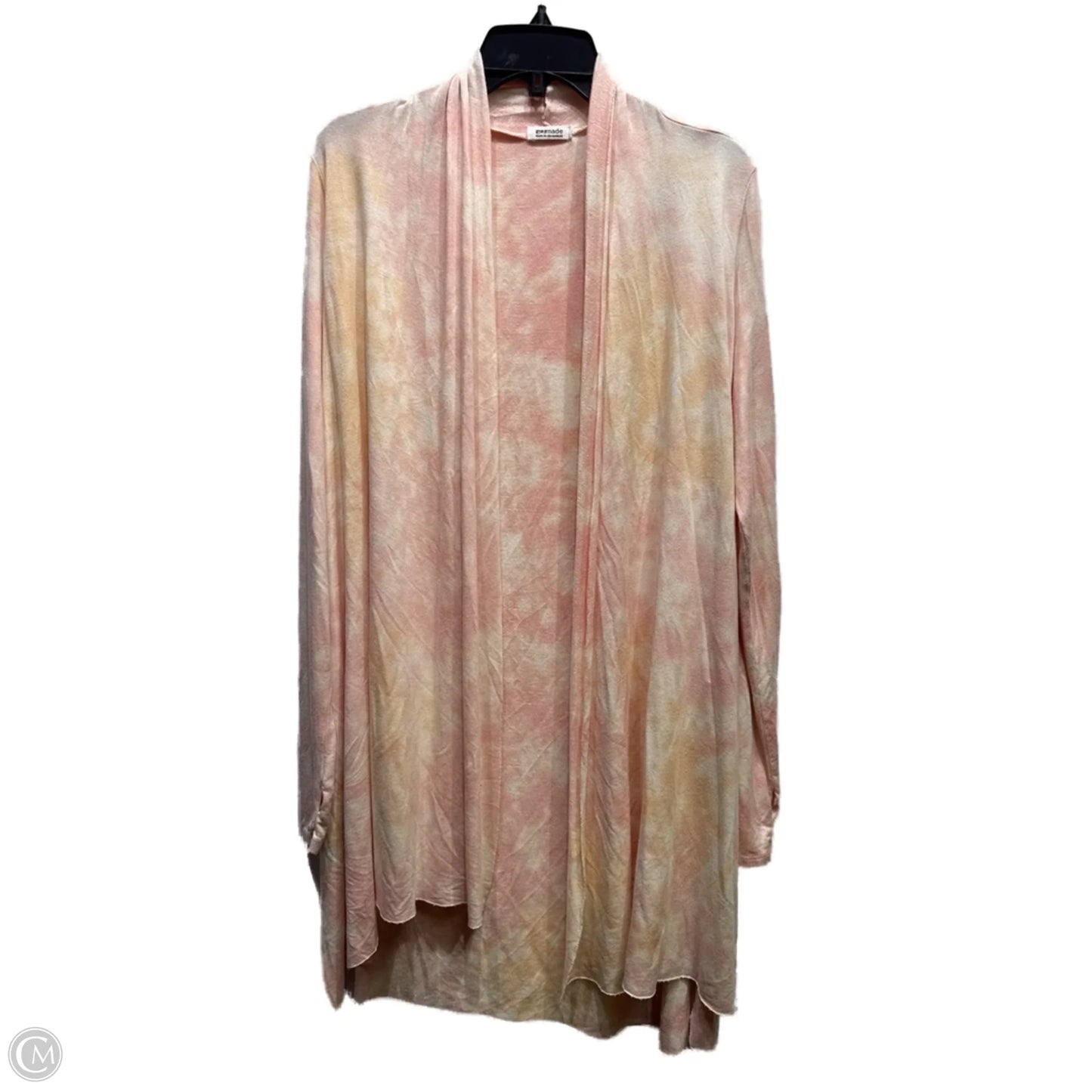 Tunic 3/4 Sleeve By La Made In Cream & Pink, Size: Osfm