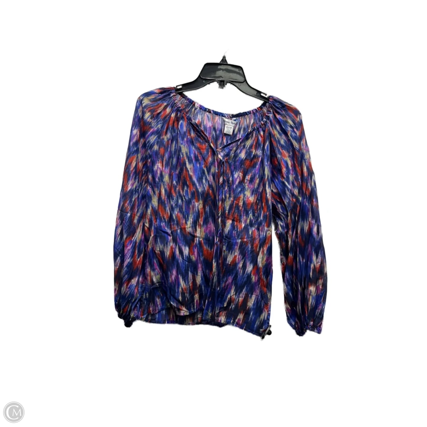 Top Long Sleeve By Tommy Bahama In Blue & Red, Size: Xs
