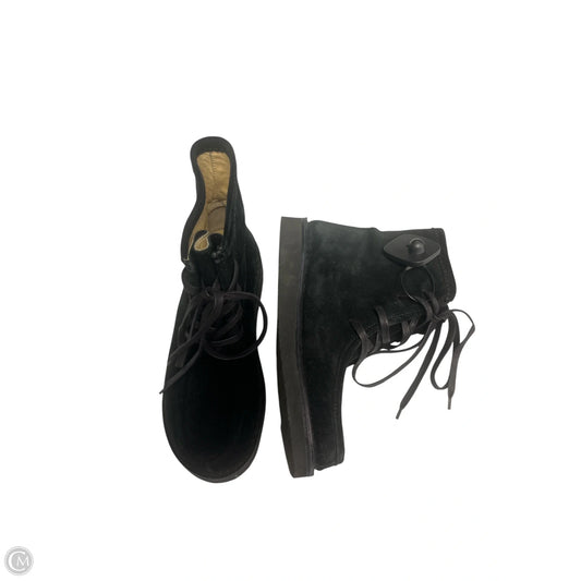 Boots Ankle Flats By EMAS In Black, Size: 8