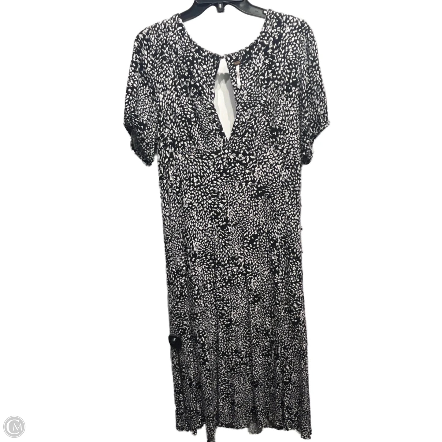 Dress Casual Midi By Free People In Black & White, Size: 12