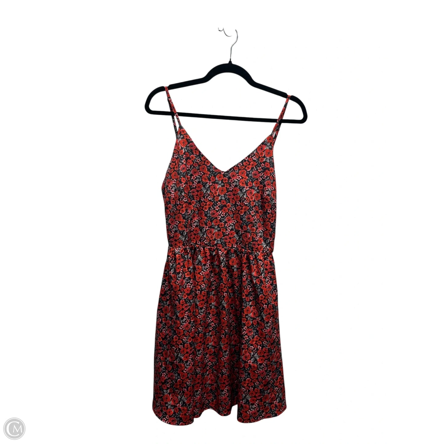 Dress Casual Short By Clothes Mentor In Black & Red, Size: M