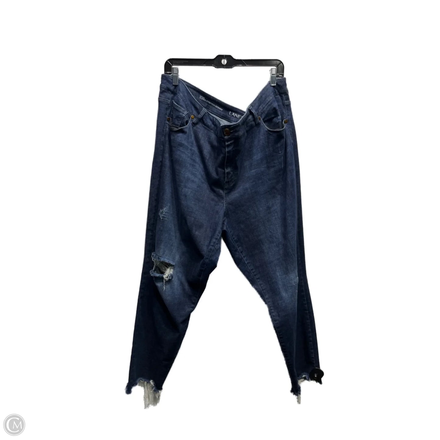 Jeans Skinny By Lane Bryant In Blue Denim, Size: 24