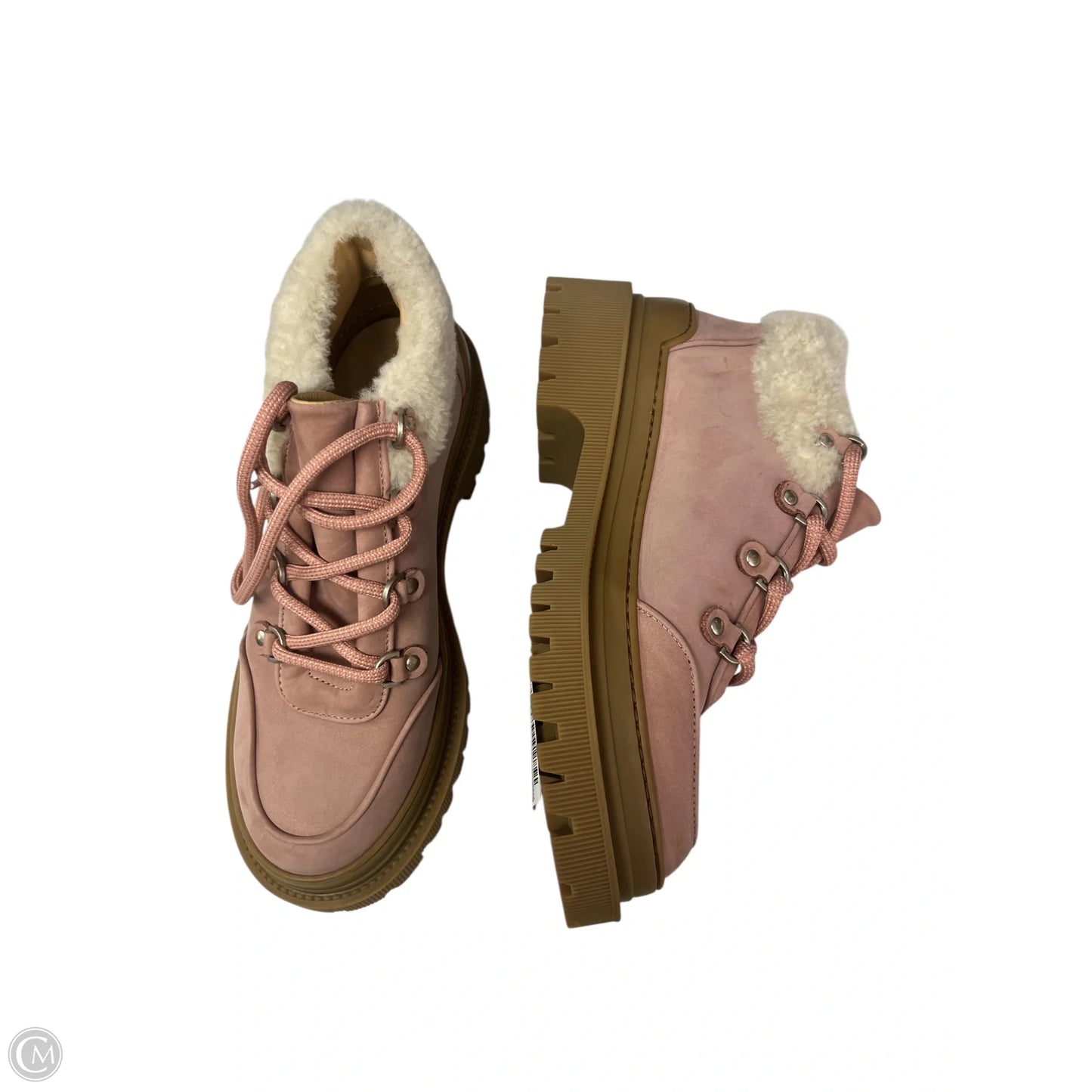 Boots Ankle Heels By m gemi In Mauve, Size: 10