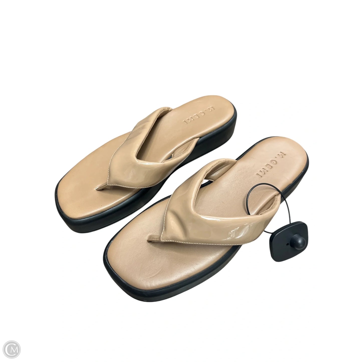Sandals Flats By m gemi In Tan, Size: 10