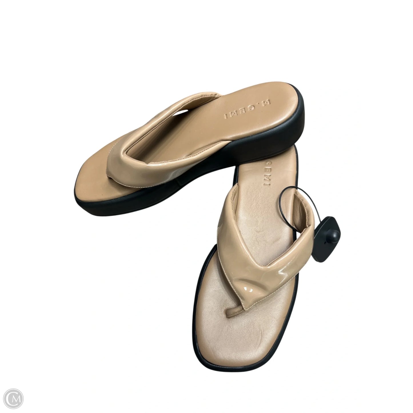 Sandals Flats By m gemi In Tan, Size: 10