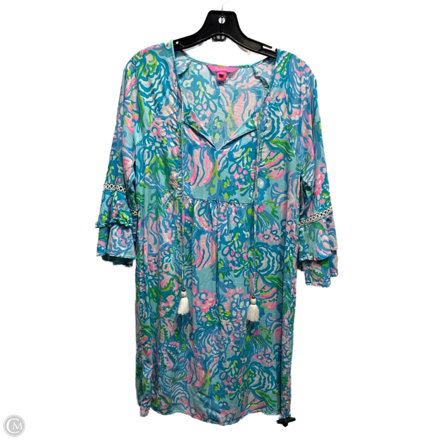 Dress Designer By Lilly Pulitzer In Blue & Pink, Size: Xs