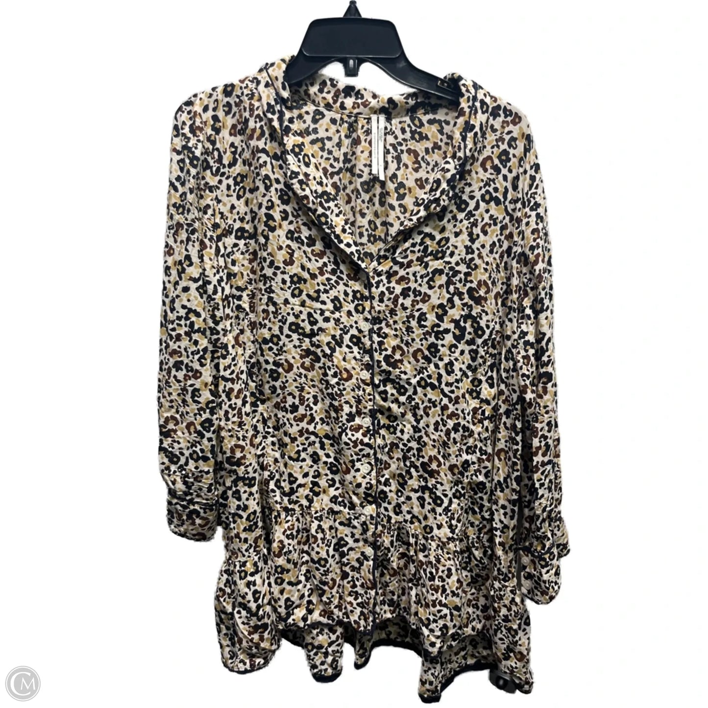 Tunic Long Sleeve By Anthropologie In Animal Print, Size: S