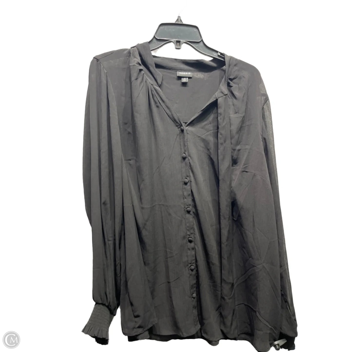 Top Long Sleeve By Torrid In Black, Size: 2x
