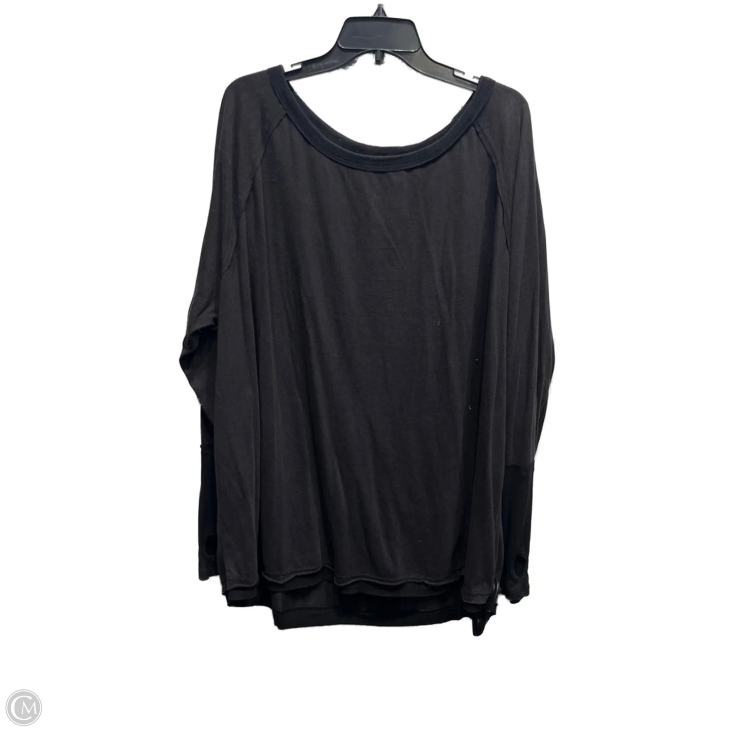 Top Long Sleeve By White Birch In Black, Size: 3x