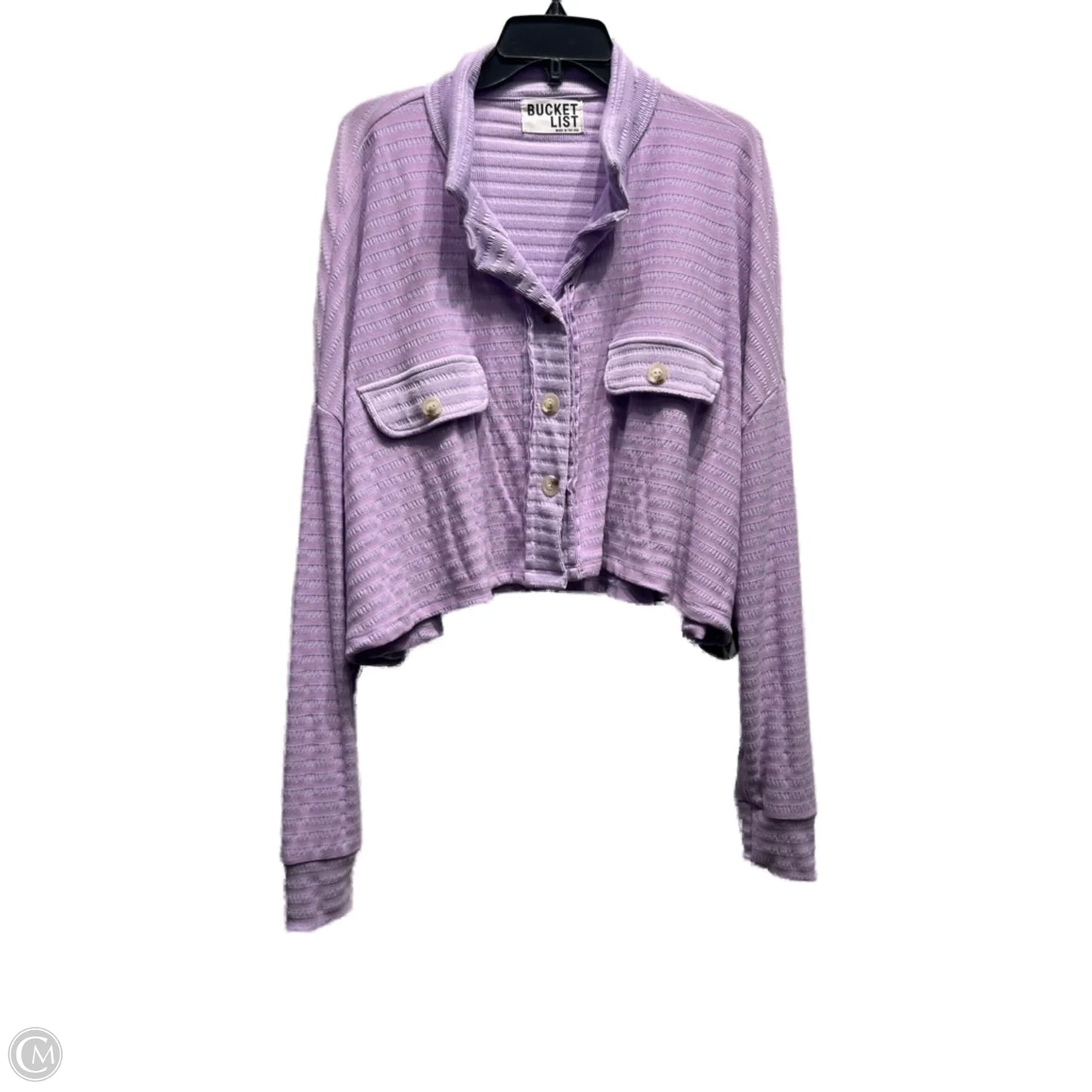 Top Long Sleeve By bucket list In Purple, Size: L