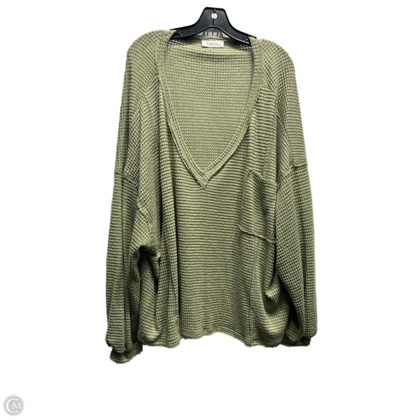 Top Long Sleeve By bucket list In Green, Size: L