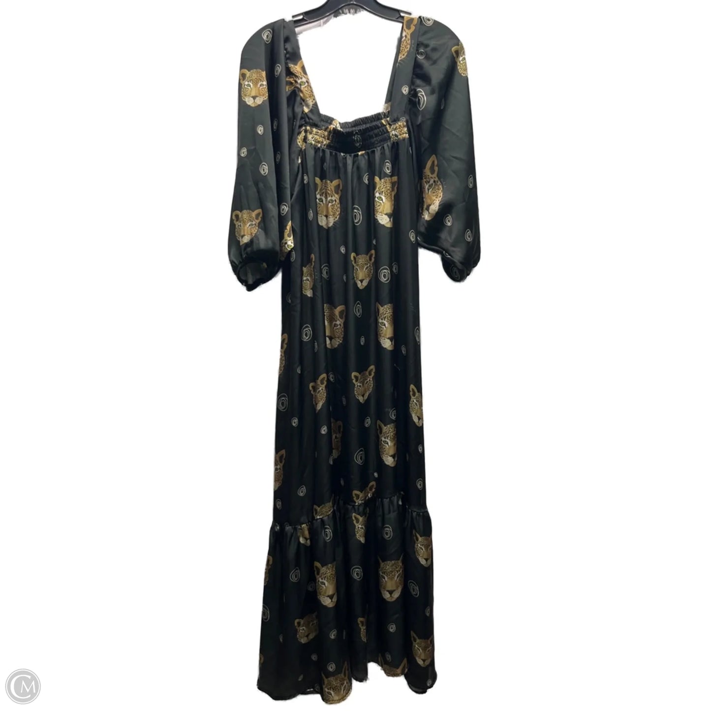Dress Casual Maxi By BULULU In Green & Tan, Size: M