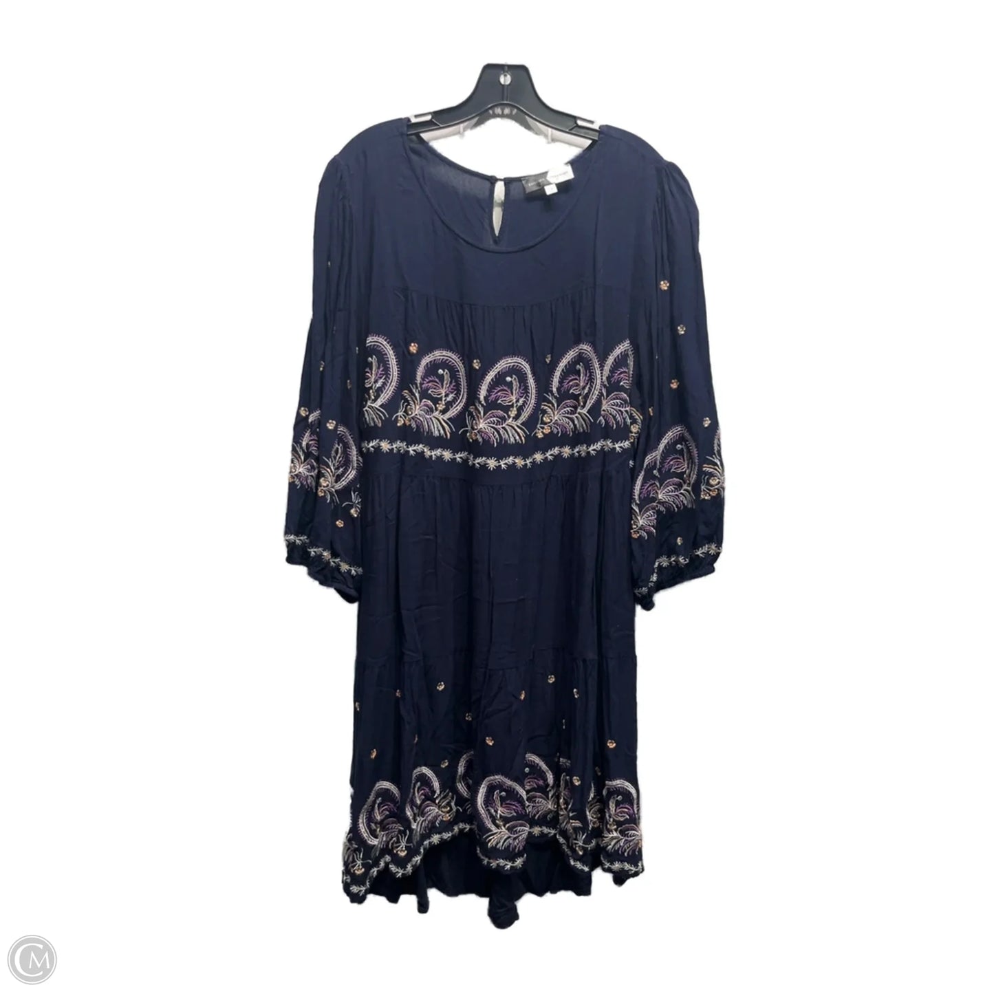 Dress Casual Short By PIPER & SCOTT In Blue & Orange, Size: 2x