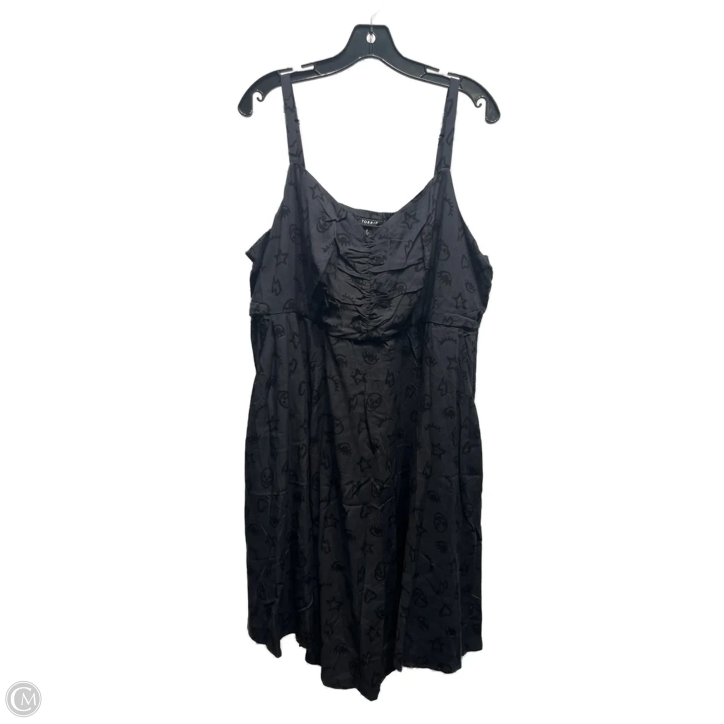 Dress Casual Short By Torrid In Black & Grey, Size: 2x