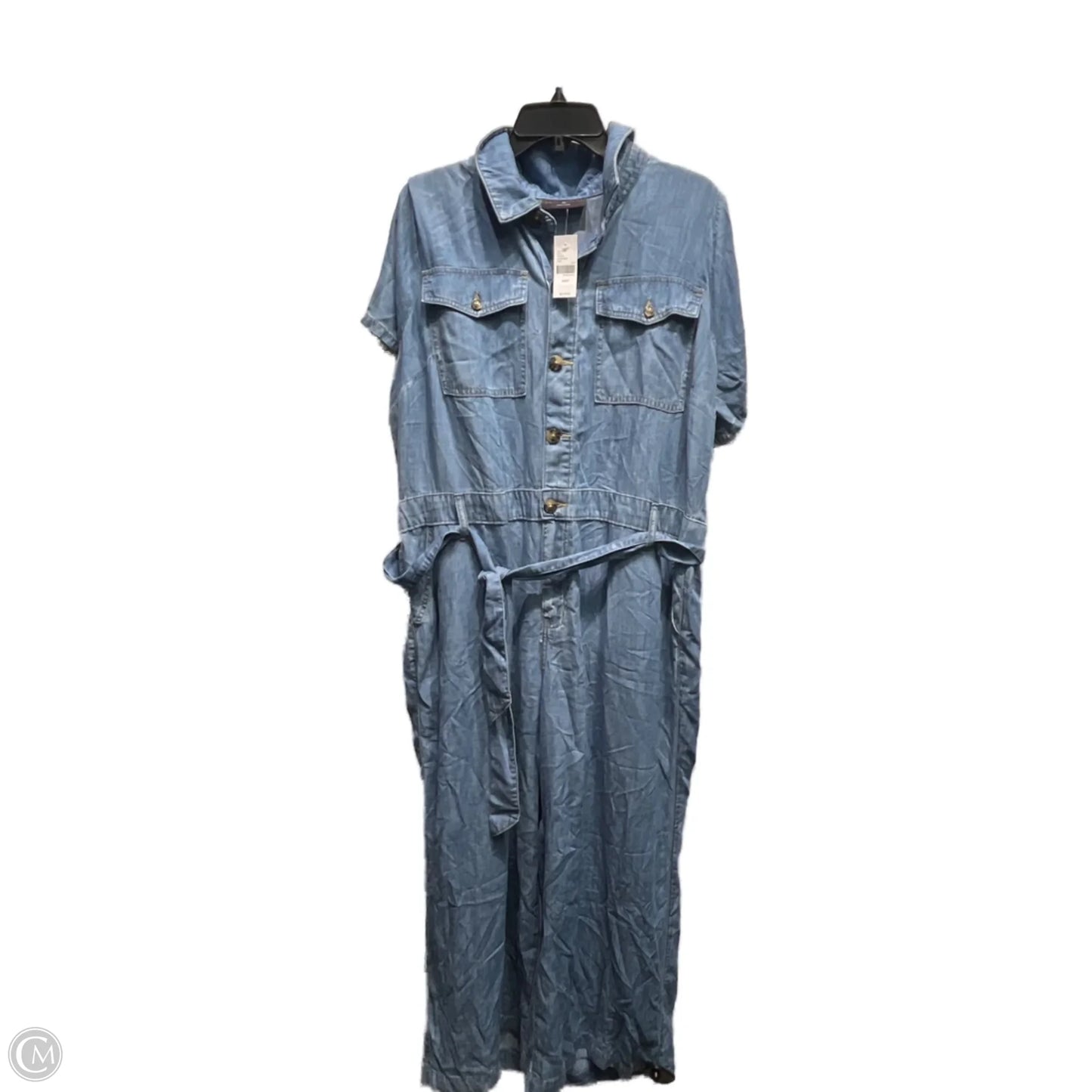 Jumpsuit By Lane Bryant In Blue Denim, Size: 18