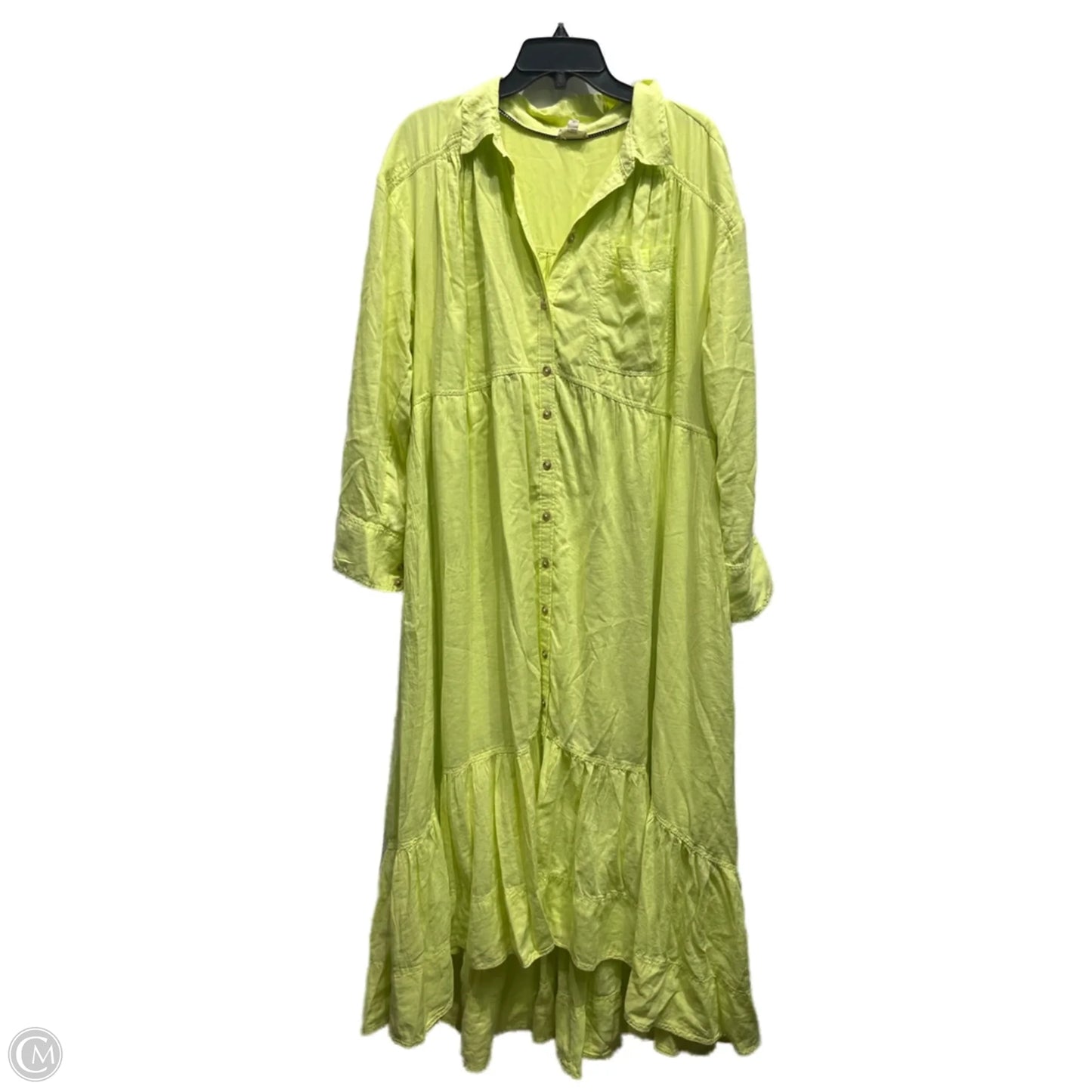 Dress Casual Maxi By Pilcro In Chartreuse, Size: L