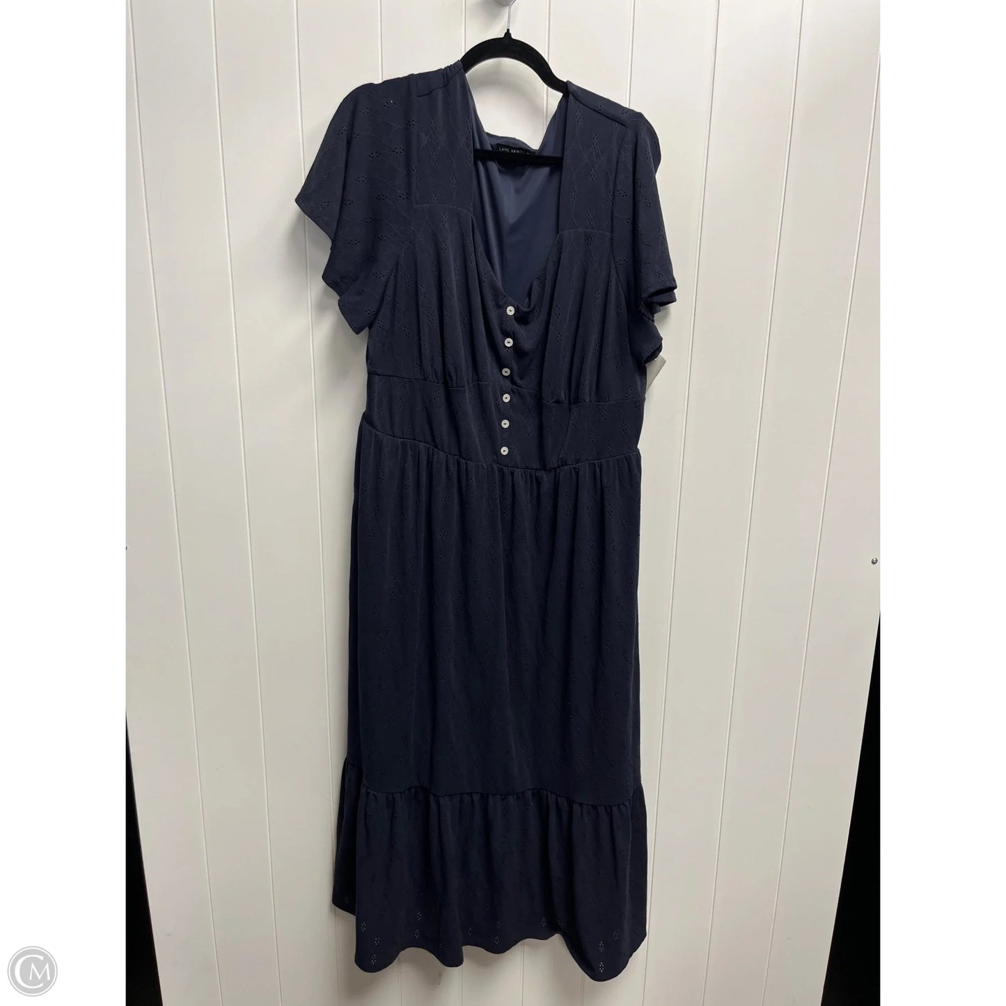 Dress Casual Midi By Lane Bryant In Navy, Size: 22