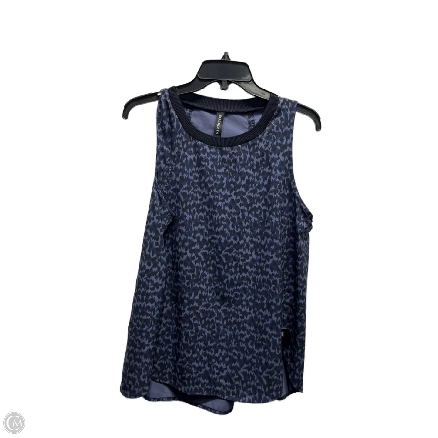 Athletic Tank Top By Athleta In Black & Blue, Size: M