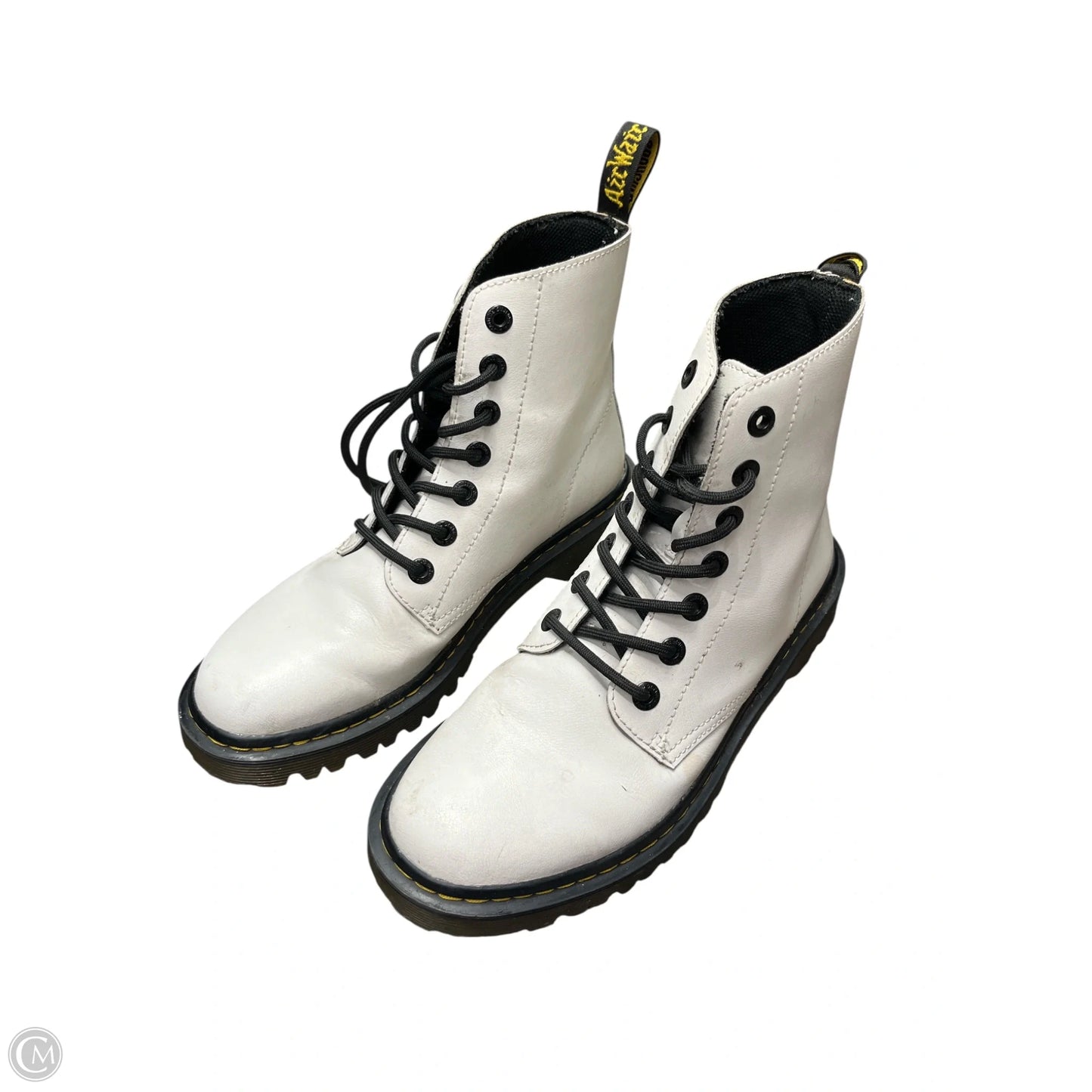Boots Combat By Dr Martens In White, Size: 8