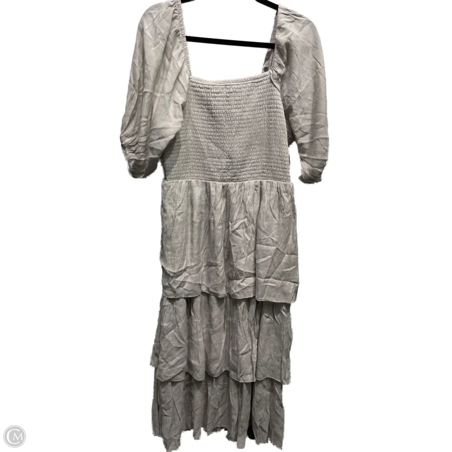 Dress Casual Midi By j gee In Grey, Size: 2x