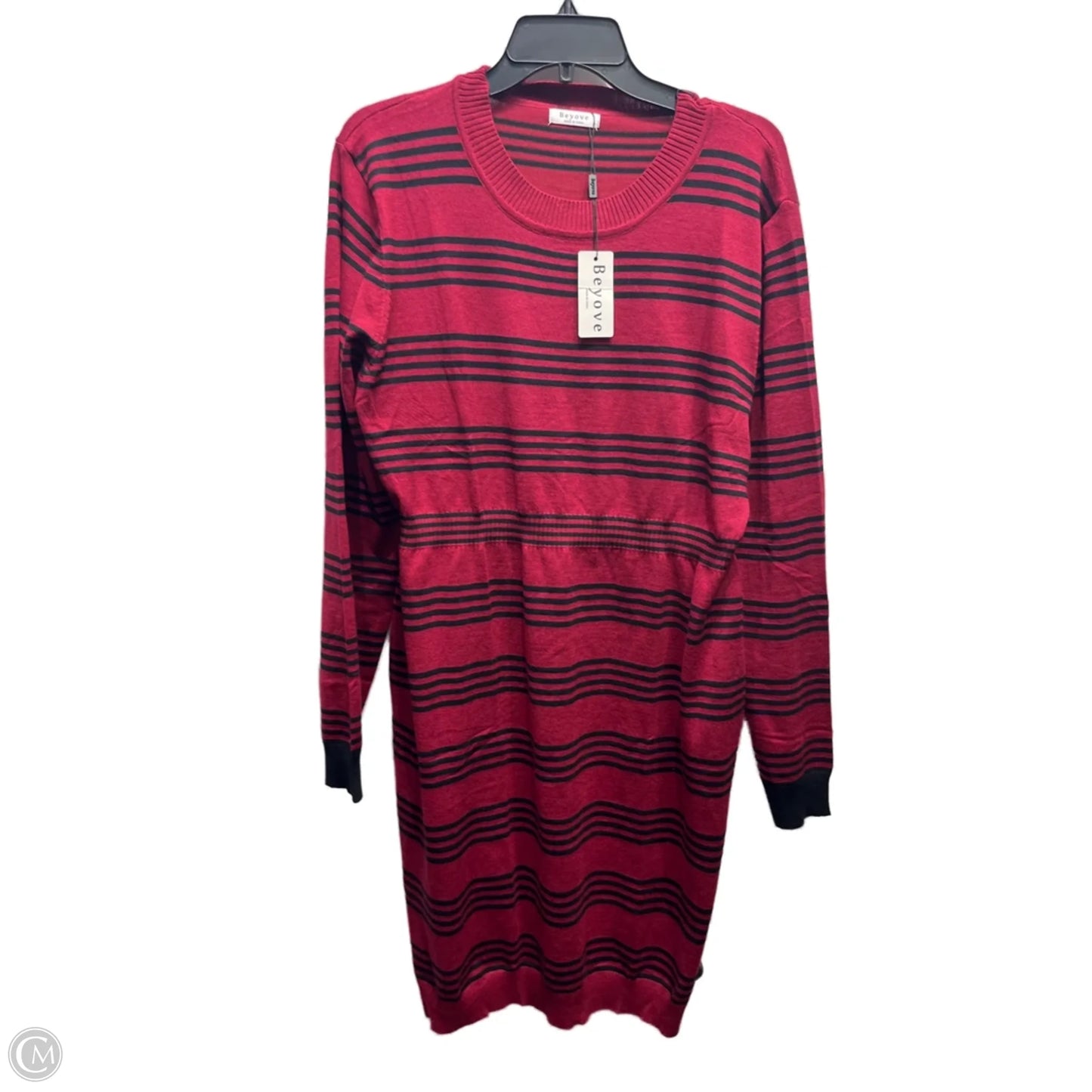 Dress Work By BEYOVE In Black & Red, Size: Xl