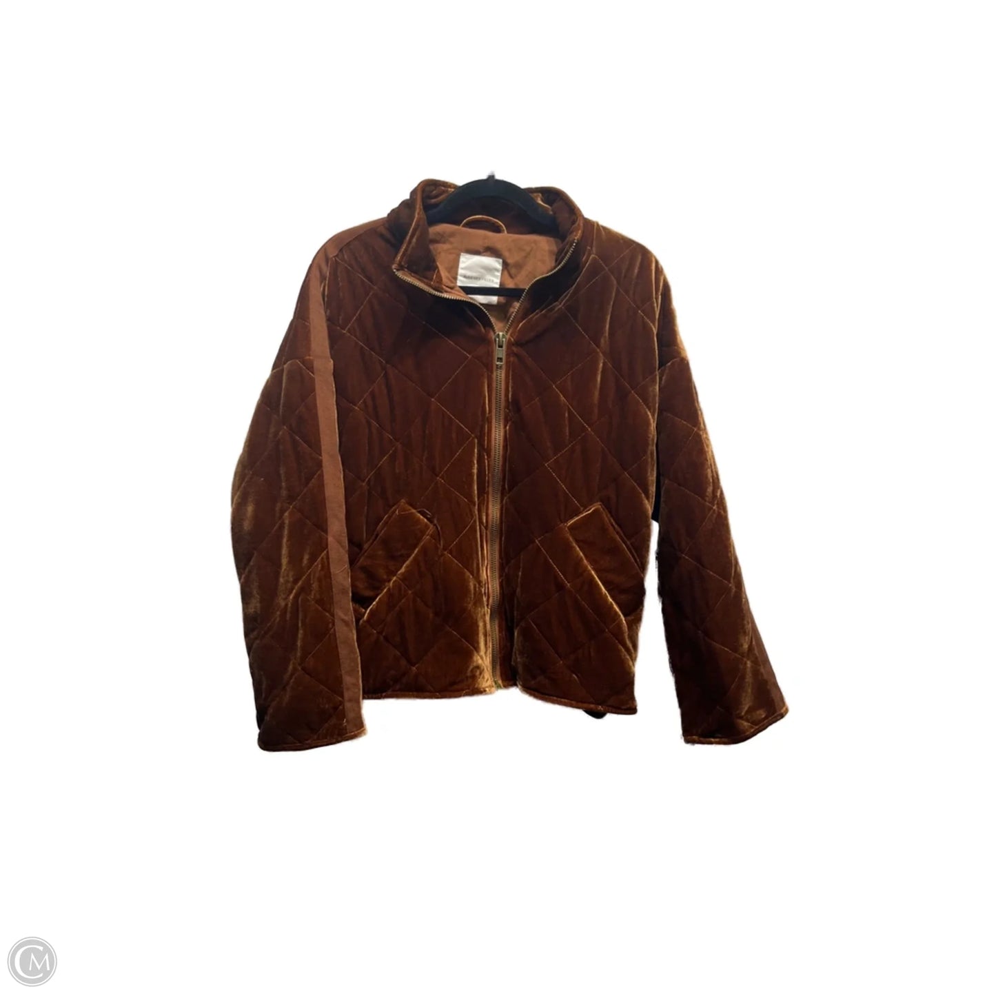 Jacket Puffer & Quilted By Avec Les Filles In Brown, Size: Xs