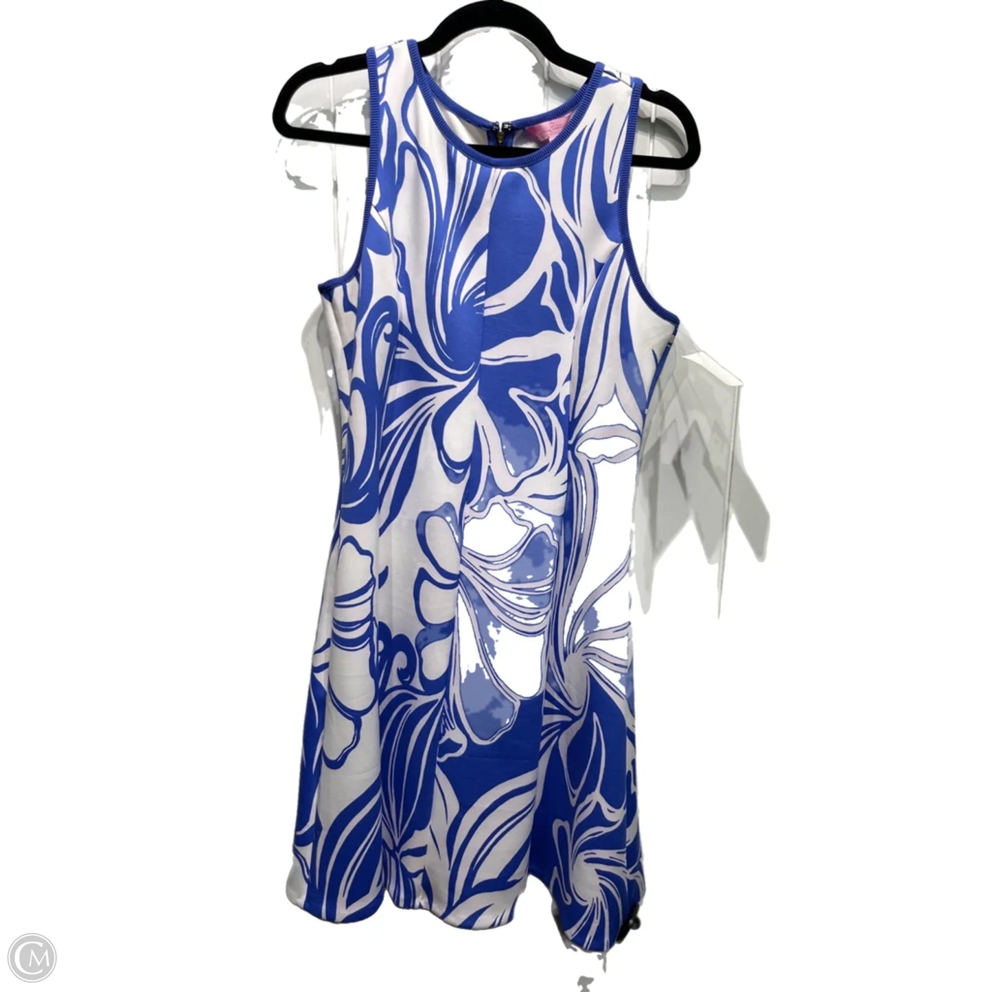 Dress Designer By Lilly Pulitzer In Blue & White, Size: L