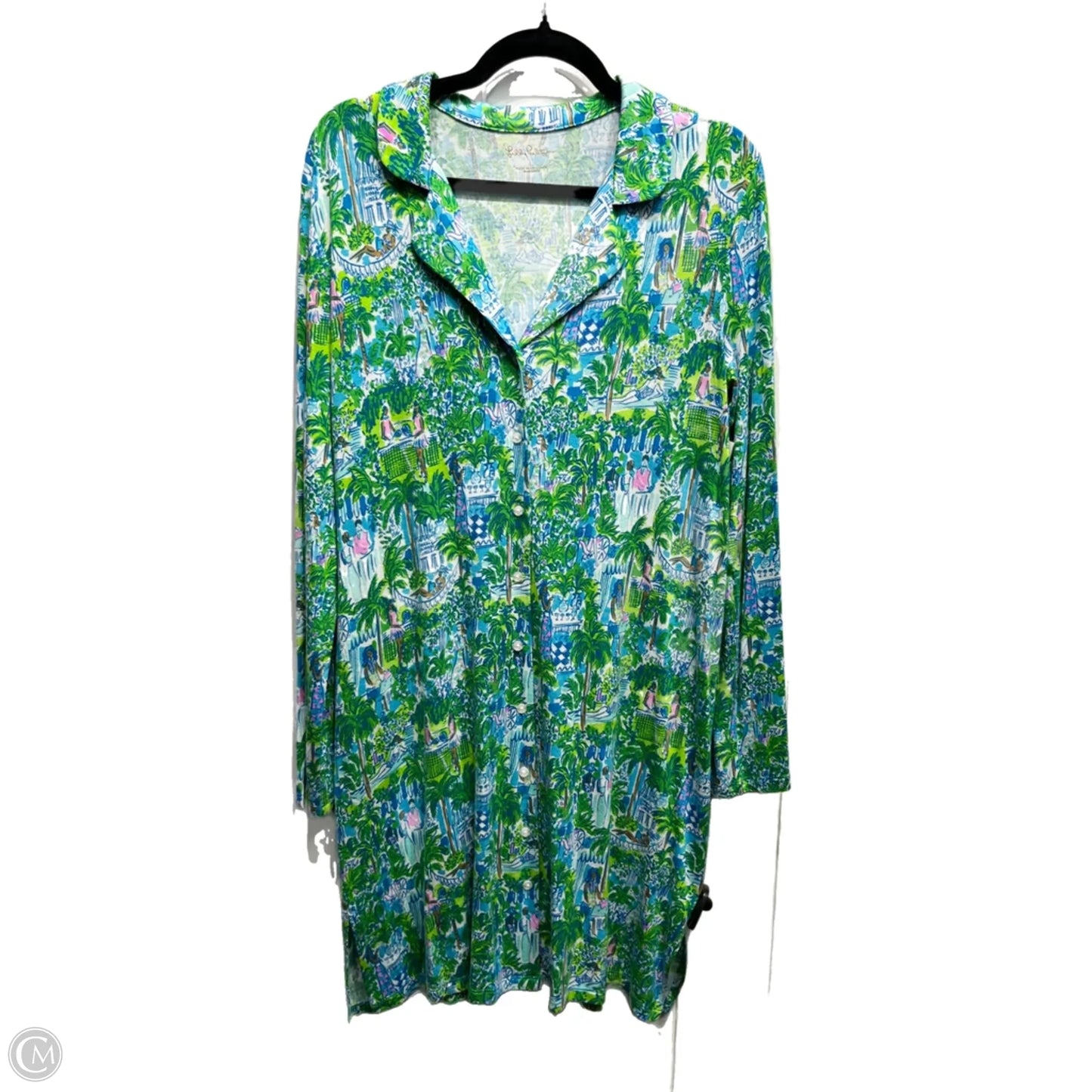 Pajamas Designer By Lilly Pulitzer In Blue & Green, Size: L
