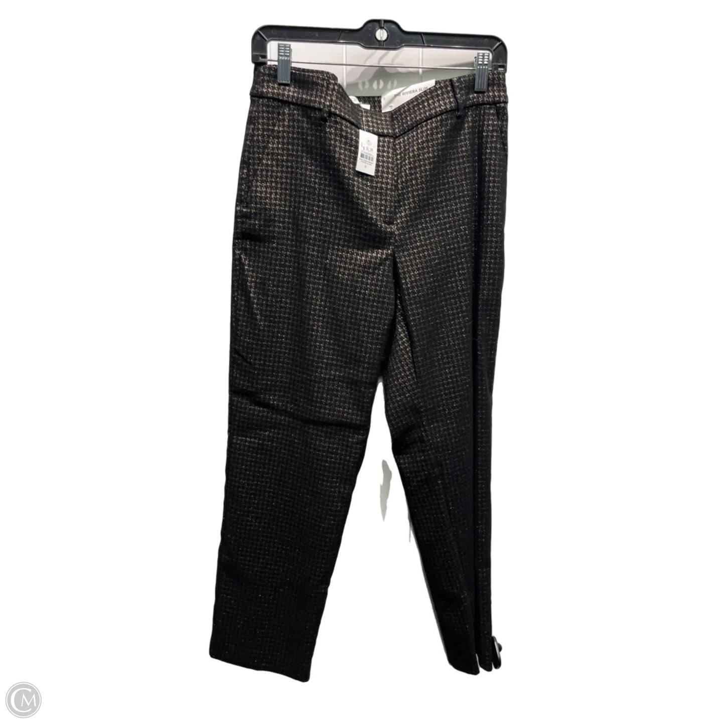 Pants Dress By Loft In Black & Gold, Size: 6