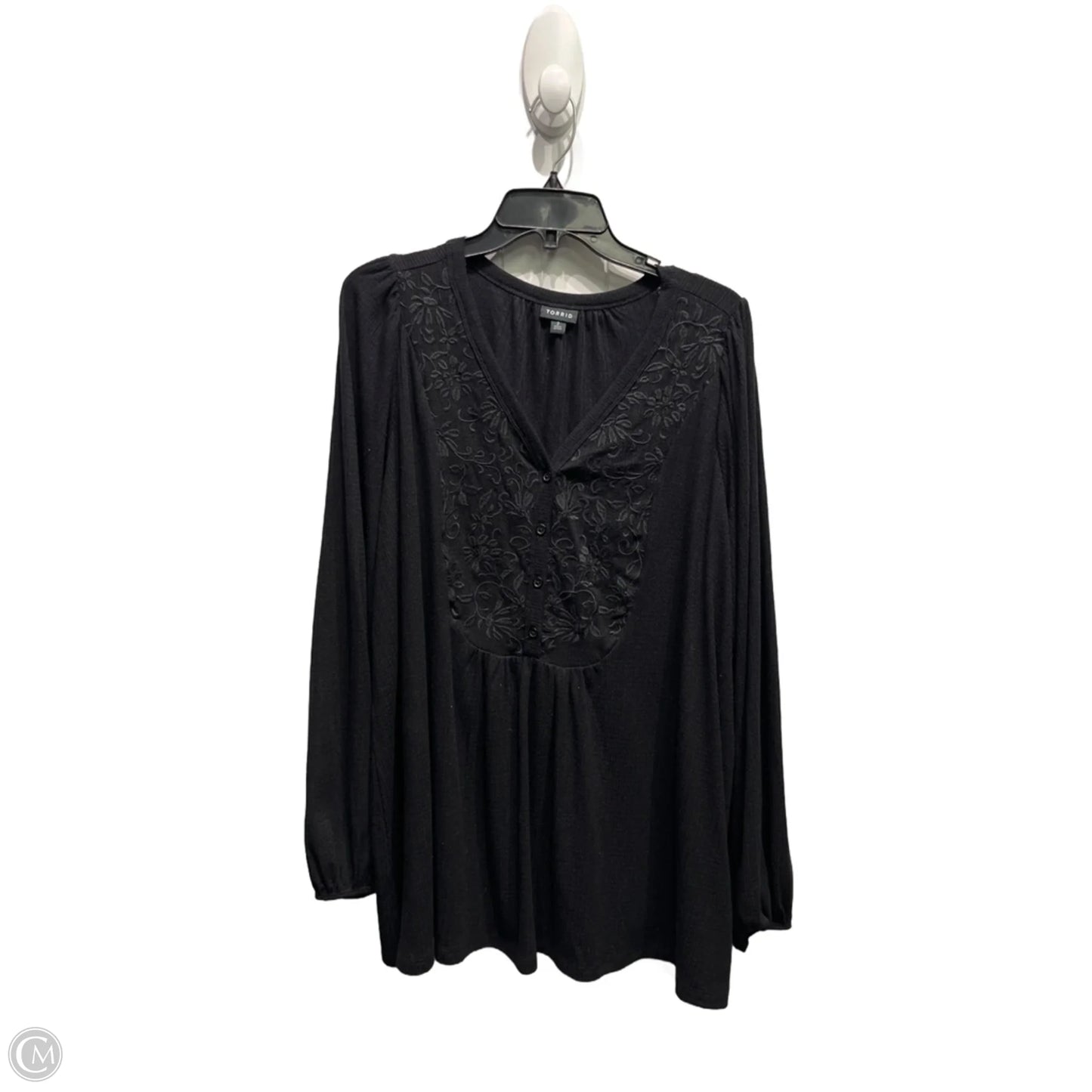 Top Long Sleeve By Torrid In Black, Size: 2x