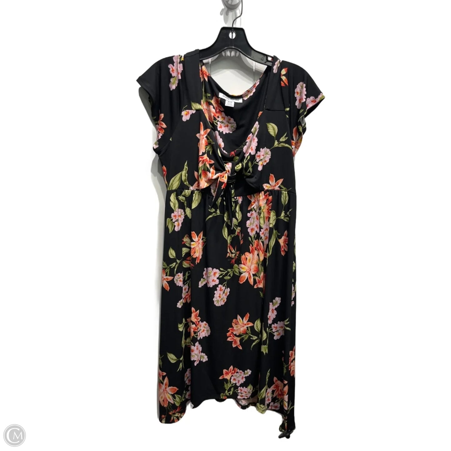 Dress Work By Tommy Bahama In Black & Orange, Size: M